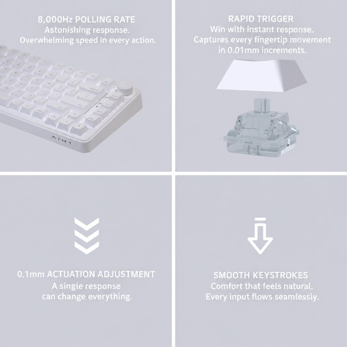 AIM1 MATATAKI Rapid Trigger Gaming Keyboard – English Layout 75%