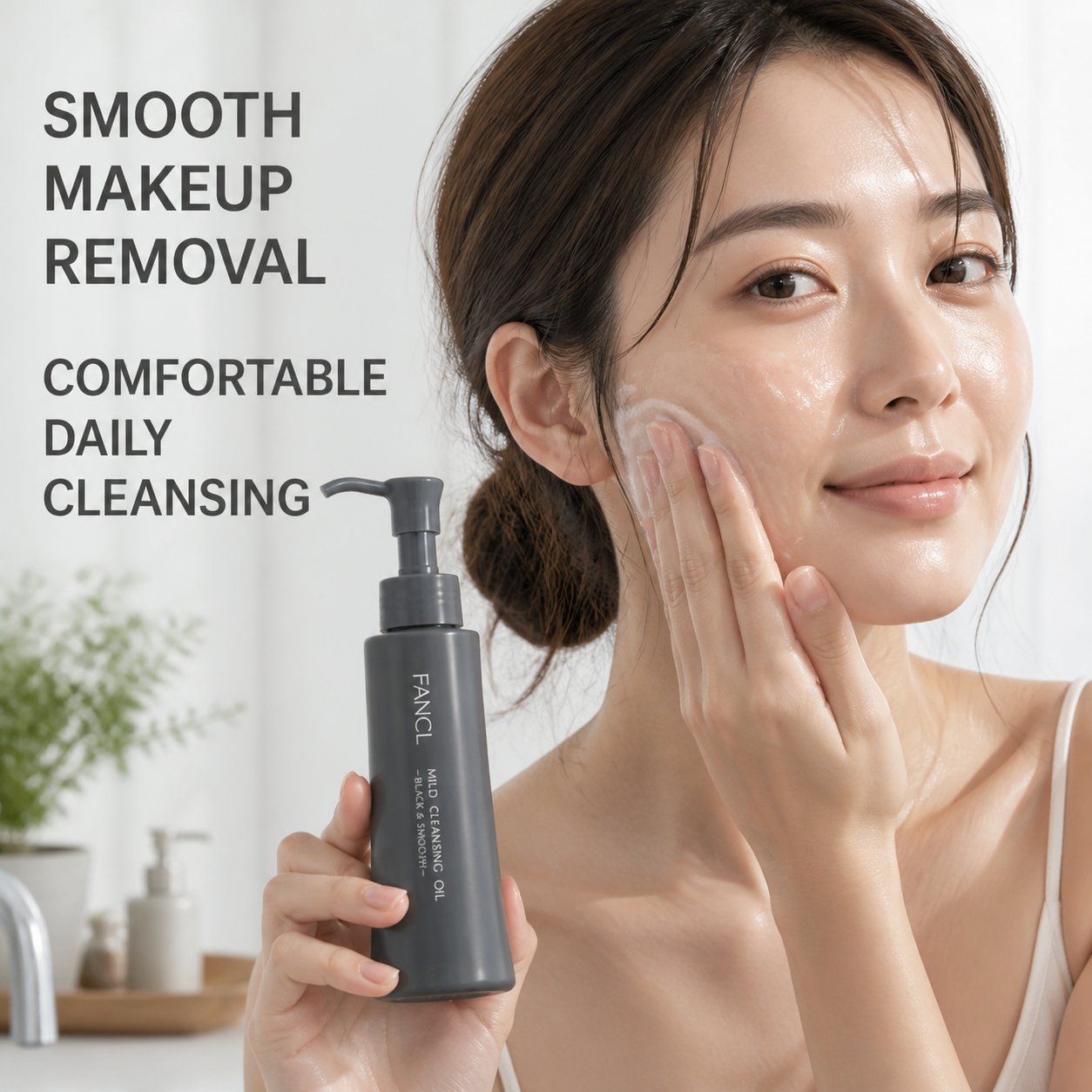 FANCL Mild Cleansing Oil original model cleansing image