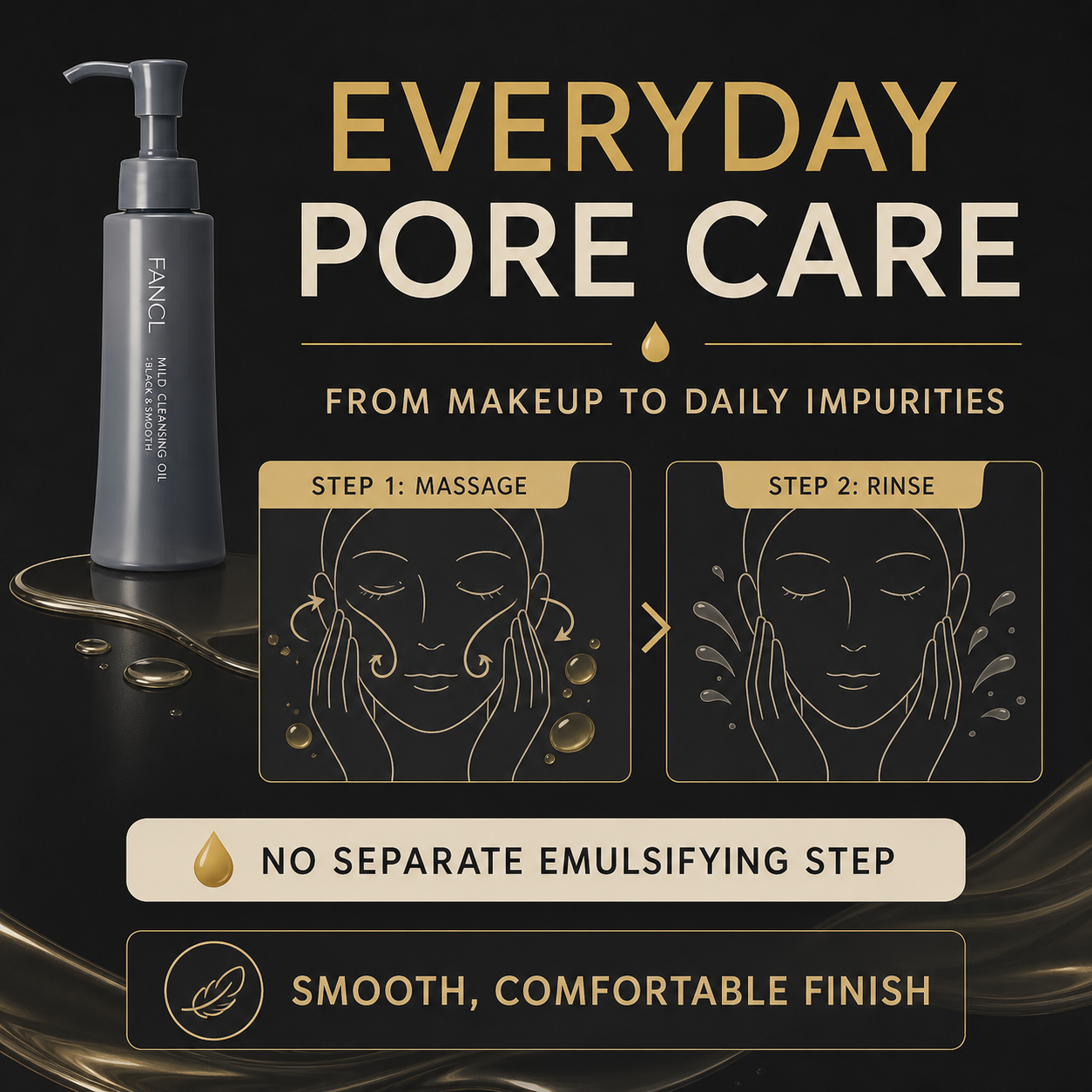 FANCL everyday pore care English usage feature