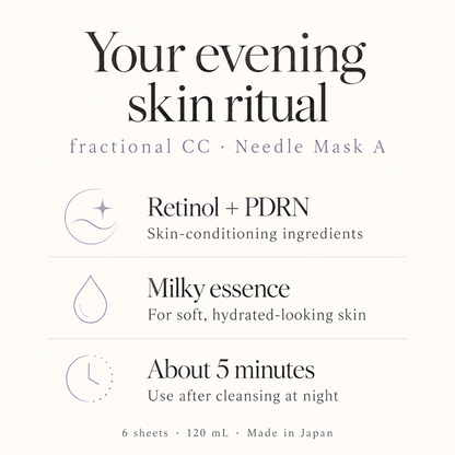 Retinol and PDRN, milky essence, five-minute evening routine