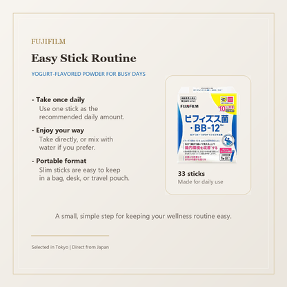 FUJIFILM Bifidus BB-12 easy stick routine card