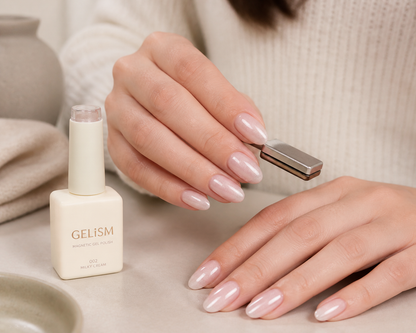 GELiSM magnetic gel polish used for a manicure
