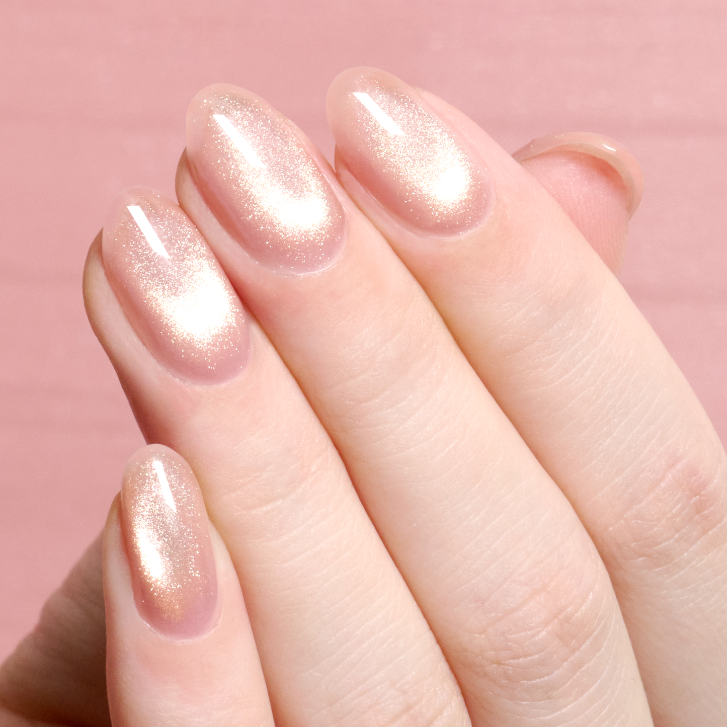 GELiSM MF54 glass pink magnetic gel polish