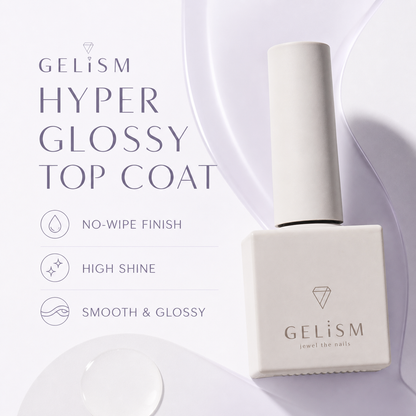 GELiSM Hyper Glossy Top Coat T01 no-wipe glossy finish