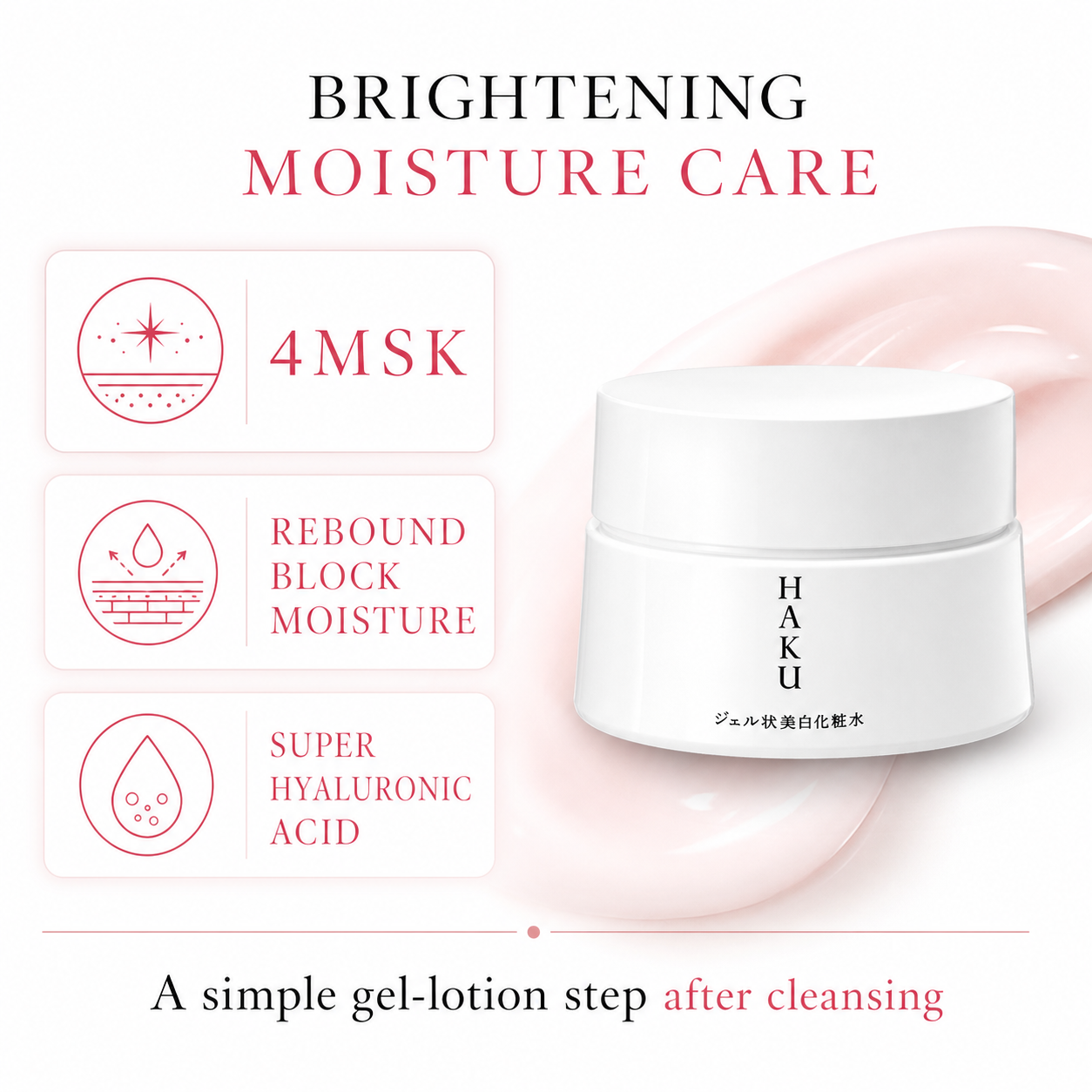 HAKU Melano Deep Moisture ingredients and moisture care
