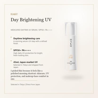 HAKU Day Brightening UV elegant overview