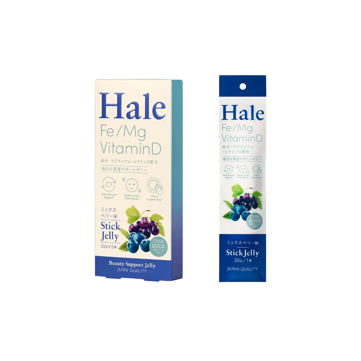 Hale Stick Jelly with Chia Seeds Mix Berry box and stick