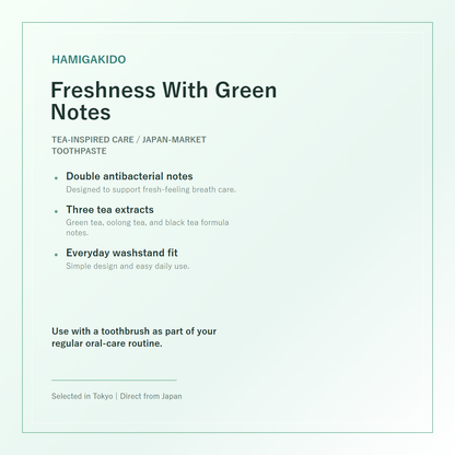 Hamigakido Medicated Fresh Paste Fresh Mint 60g routine feature