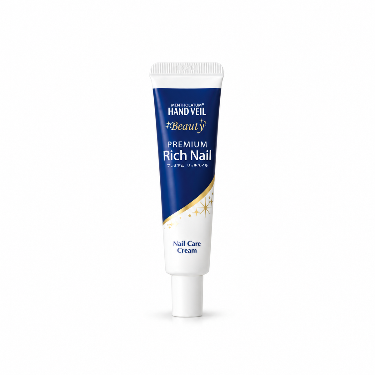 Mentholatum Hand Veil Beauty Premium Rich Nail 24g single tube on white