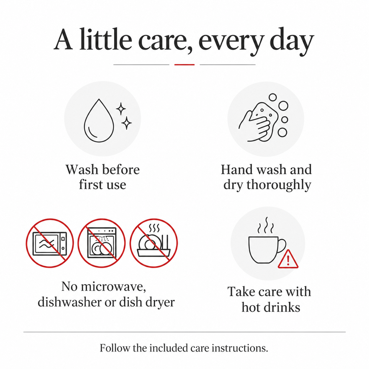 Bottle use and care guide