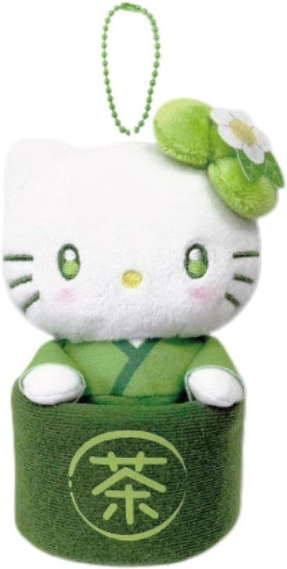 Hello Kitty matcha bowl mascot pouch front view