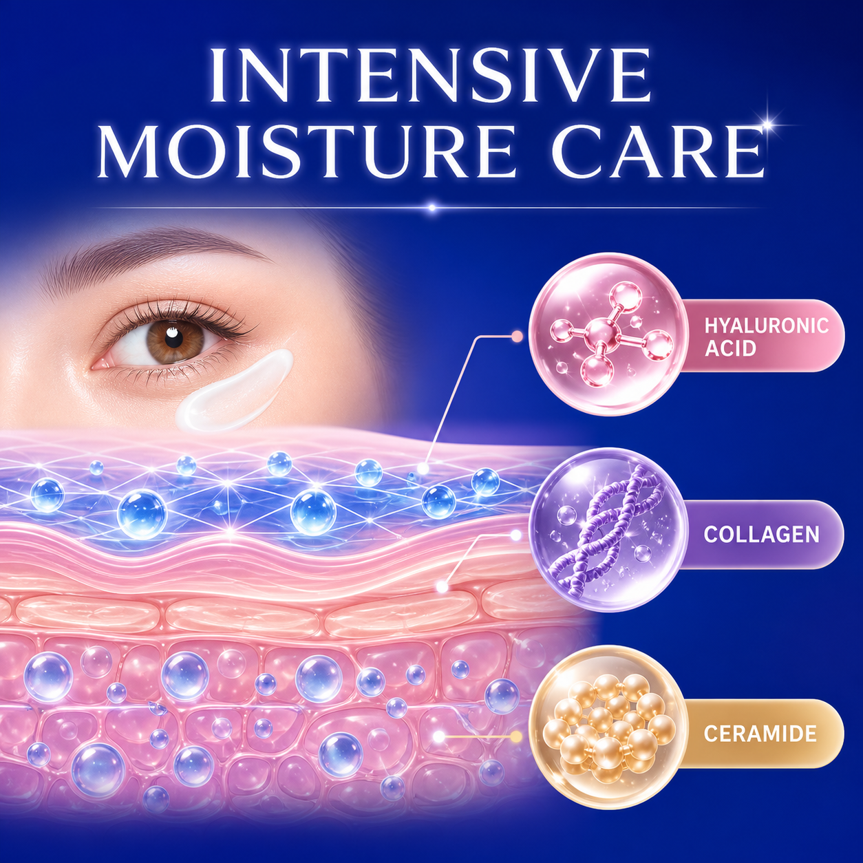 Heroine Make Eye Esthetic Cream intensive moisture care feature