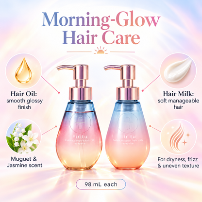 hiritu Asayake hair oil and hair milk feature image