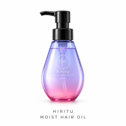 HIRITU Moist Hair Oil on a white background