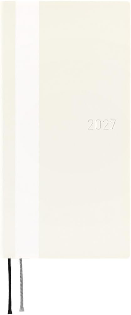 2027 Hobonichi Weeks English Edition — White Line / Ivory