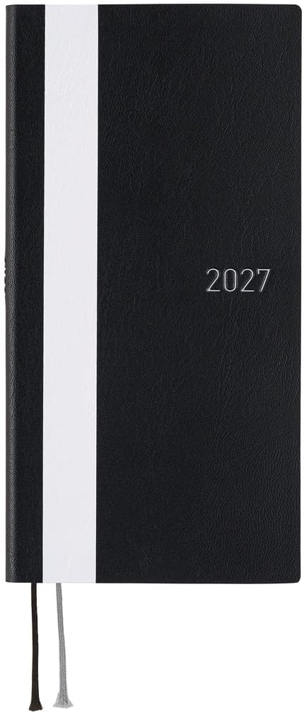 2027 Hobonichi Weeks English Edition — White Line / Black