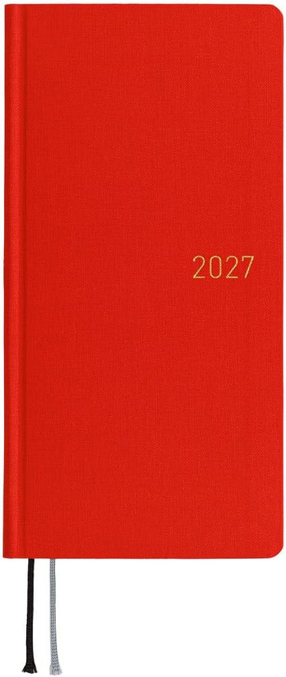 2027 Hobonichi Weeks English Edition — Colors / Poppy Red