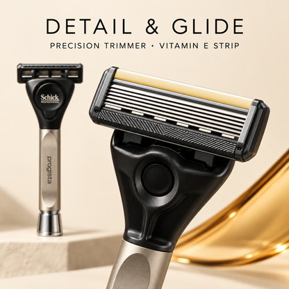 progista precision trimmer and Vitamin E strip
