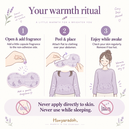 How to use scented belly warmers safely