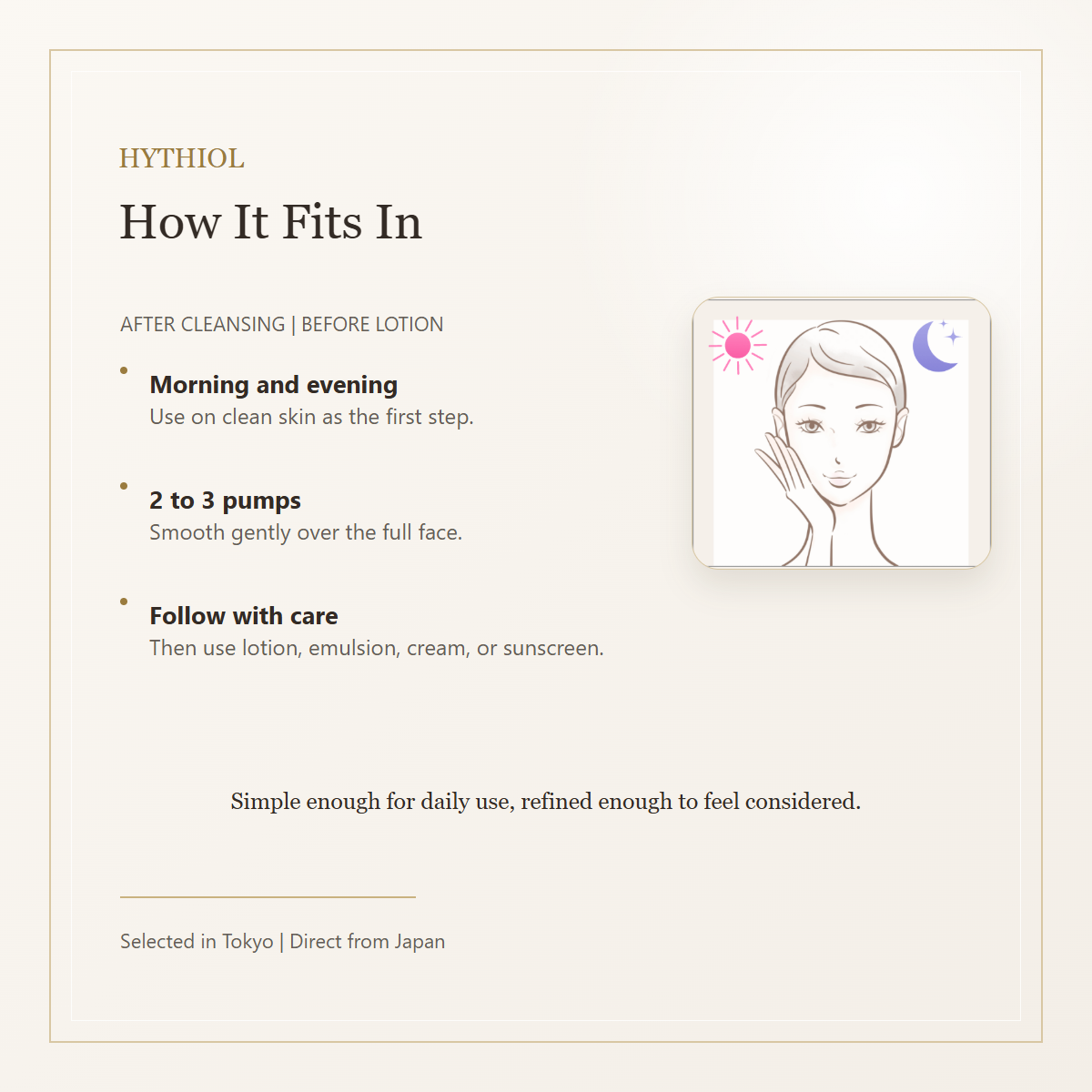Hythiol Wrinkle Melano Booster routine and how to use
