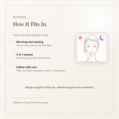 Hythiol Wrinkle Melano Booster routine and how to use