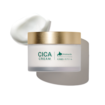 idio Hokkaido CICA Cream product jar with cream texture