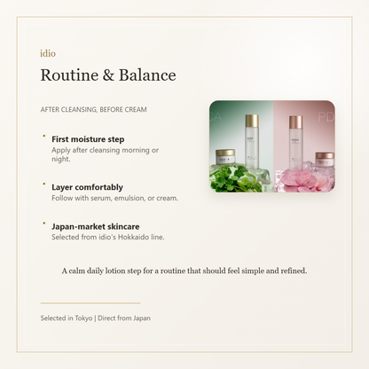 idio Hokkaido PDRN Lotion 150mL routine and balance