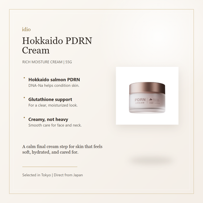 idio Hokkaido PDRN Salmon Cream 55g elegant overview