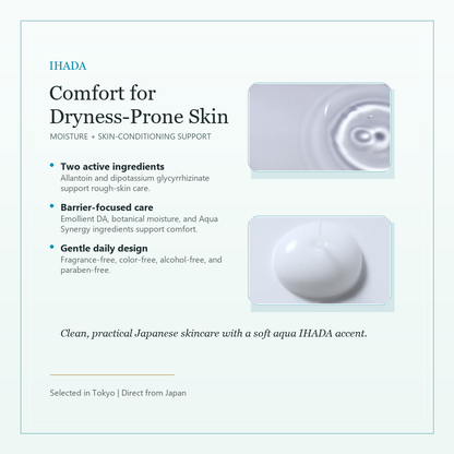 IHADA Medicated Uruoi Emulsion moisture and comfort formula card