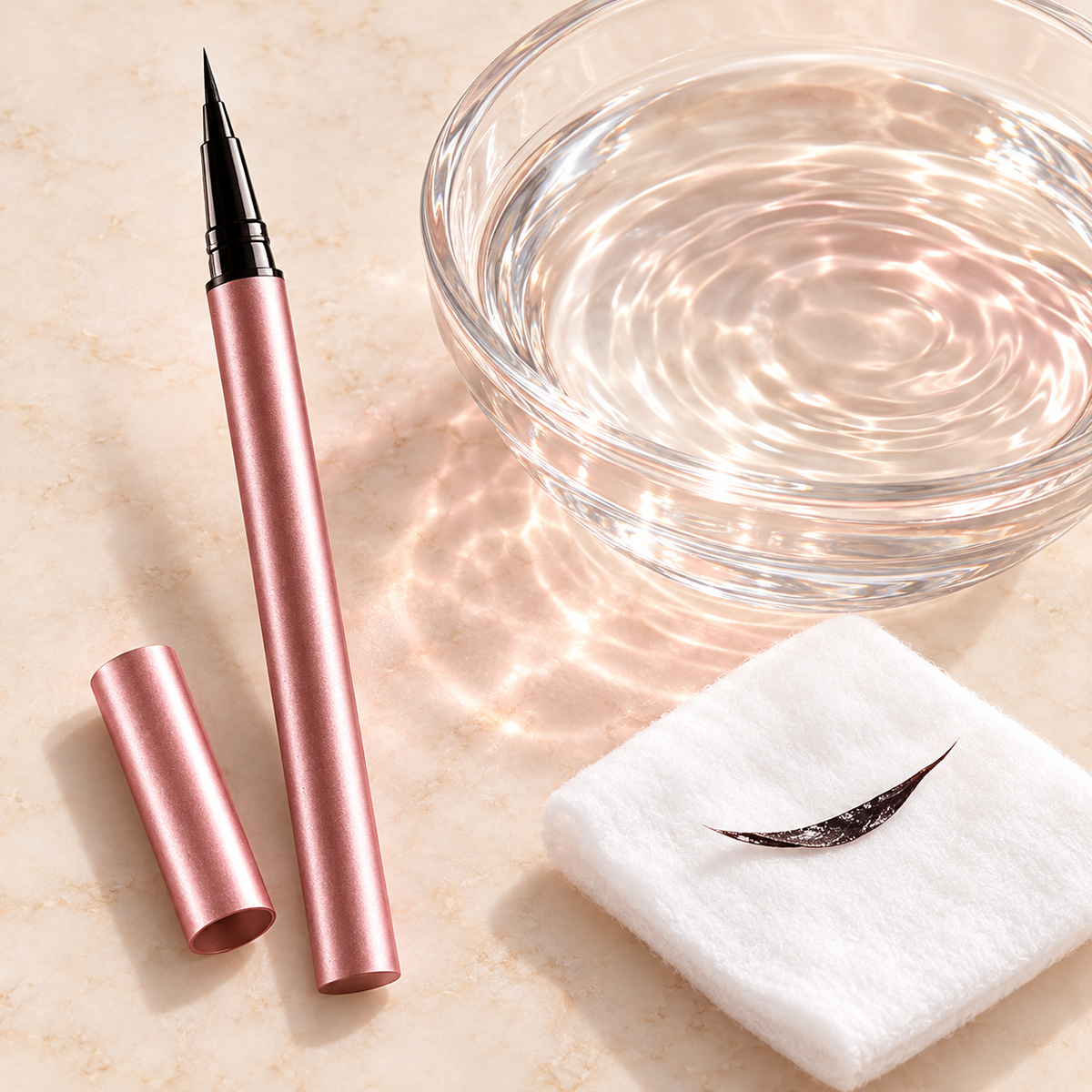 ILM eyeliner warm-water removal feature