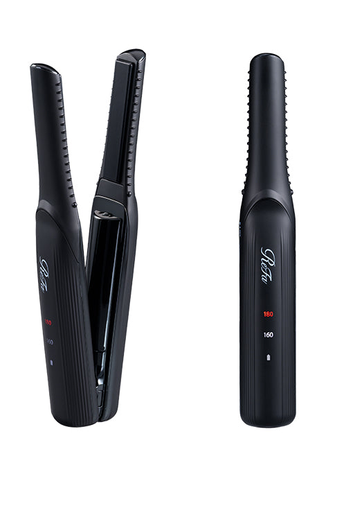 ReFa FINGER IRON ST cordless mini hair iron in Black