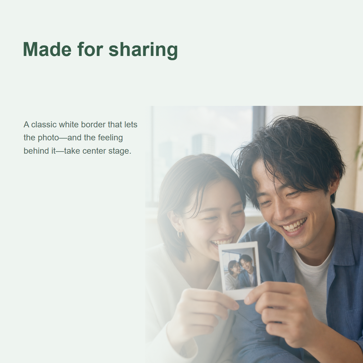Sharing instant memories with instax mini film
