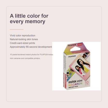 instax mini Macaron pastel frame overview