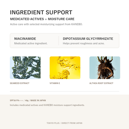 KANEBO Cream In Day II active ingredients and moisture support images