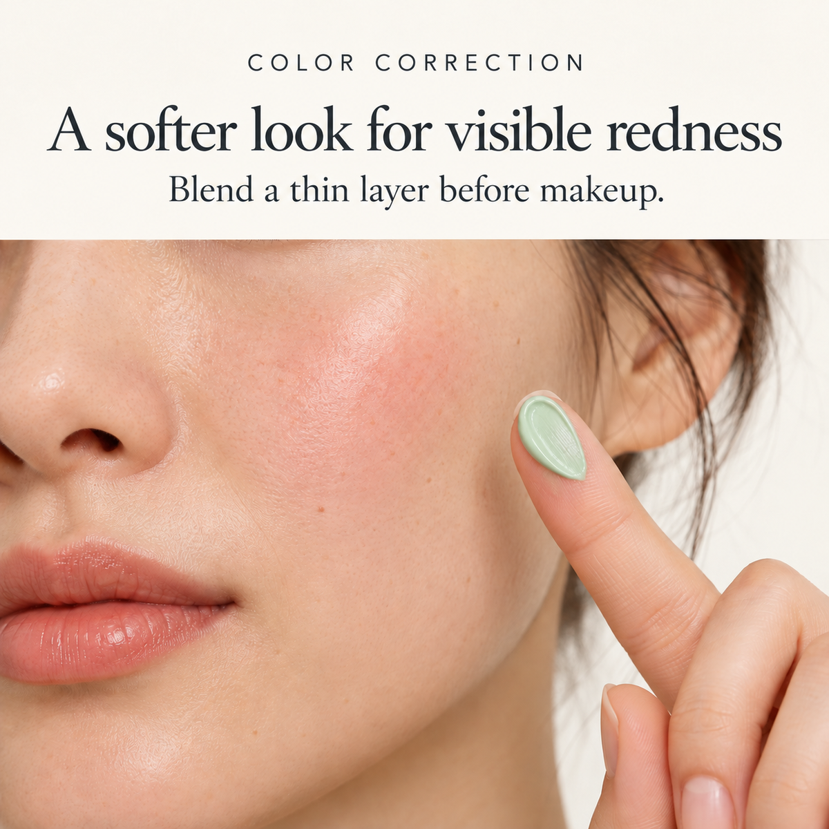 Cica Green makeup effect for look of redness