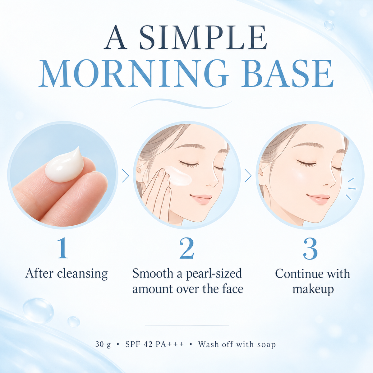 How to use KANSOSAN Water Moisture Skincare Base