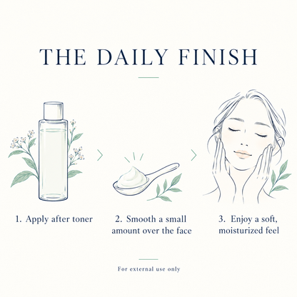 How to apply Rice Cream after toner