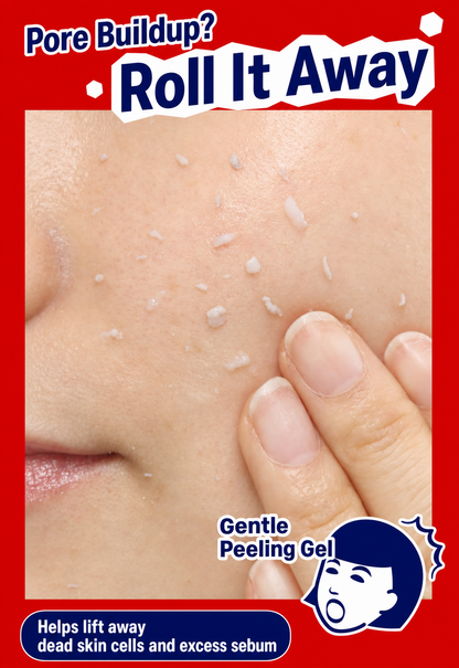 English peeling gel texture and use image