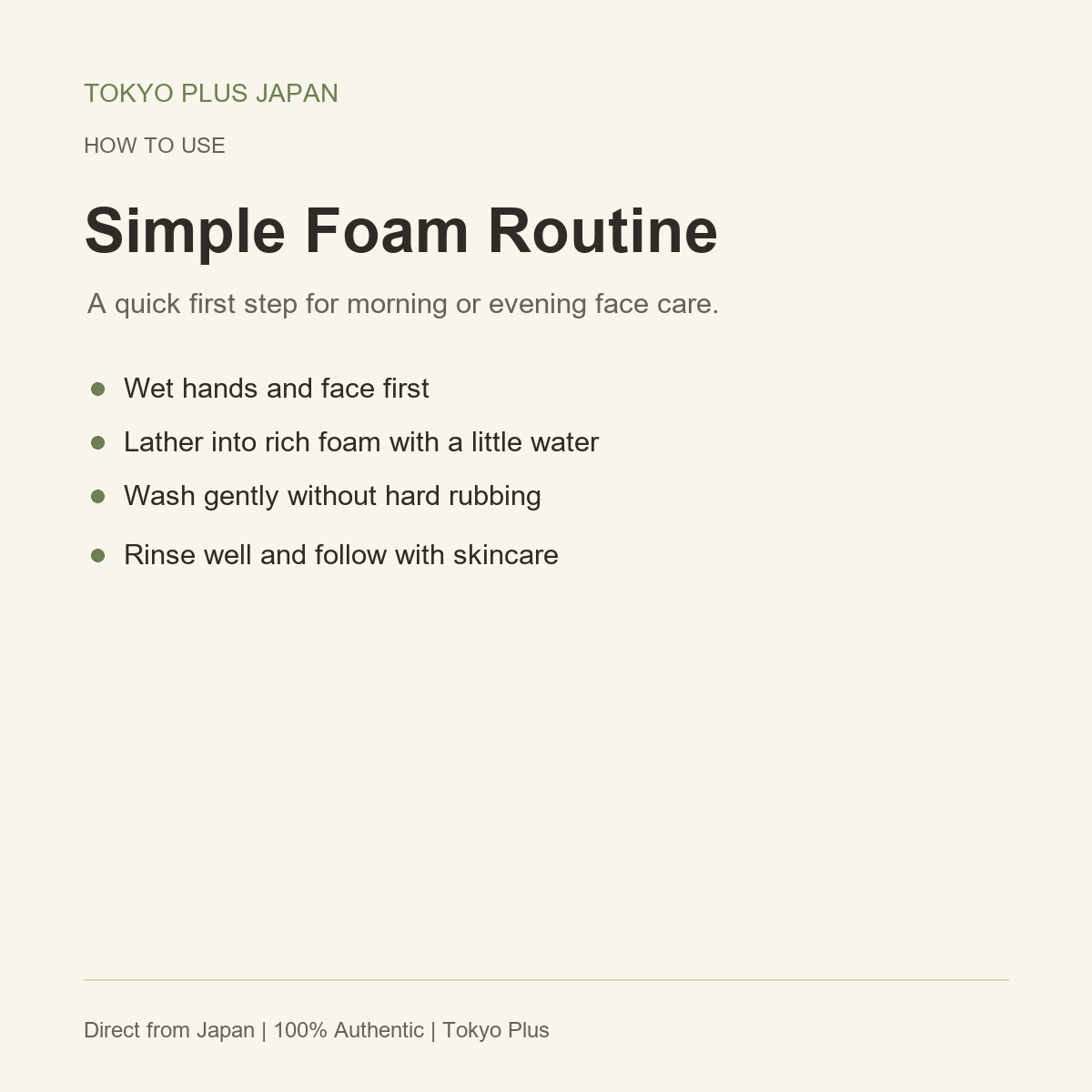 Kiku-Masamune Sake Face Wash RN 200g simple foam routine
