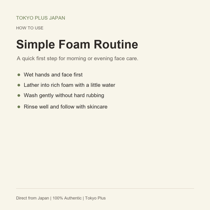 Kiku-Masamune Sake Face Wash RN 200g simple foam routine