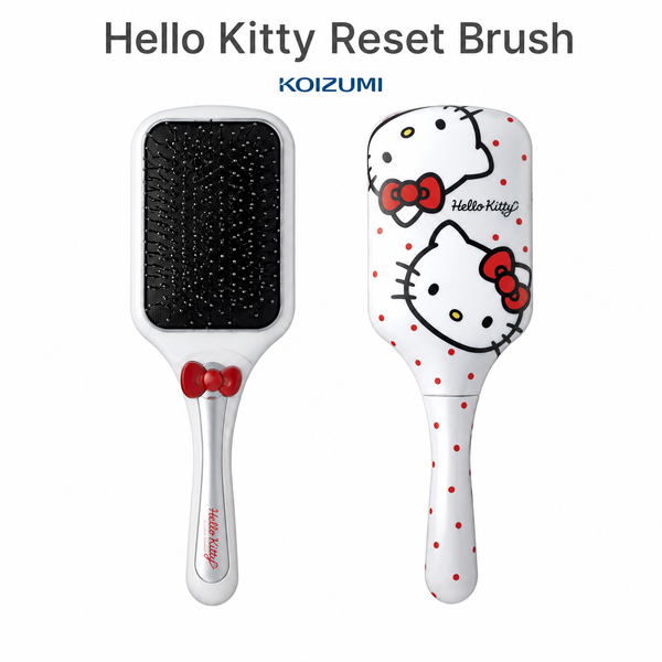 KOIZUMI Hello Kitty Reset Brush shown front and back