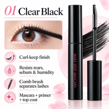 KOSÉ MAKE KEEP MASCARA 01 Clear Black feature image