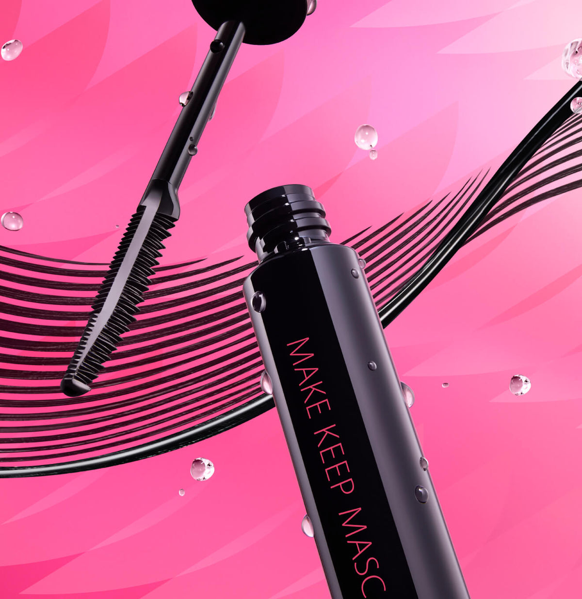 KOSÉ MAKE KEEP MASCARA official campaign visual