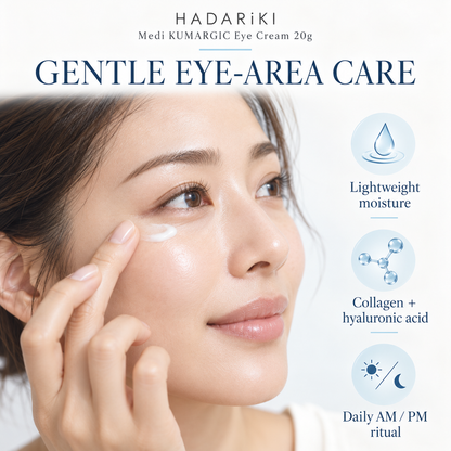 Eye area moisture and daily care features