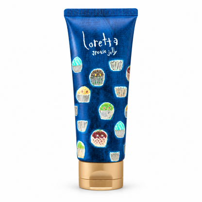 Loretta Grease Jelly 70g blue tube on white