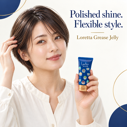Loretta Grease Jelly compact 70g tube held at a natural scale