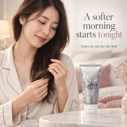 Bedtime leave-in hair care with Loretta Night Care Cream