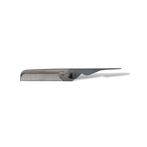 LOVECHROME PG Bangs Comb Premium Black on white background