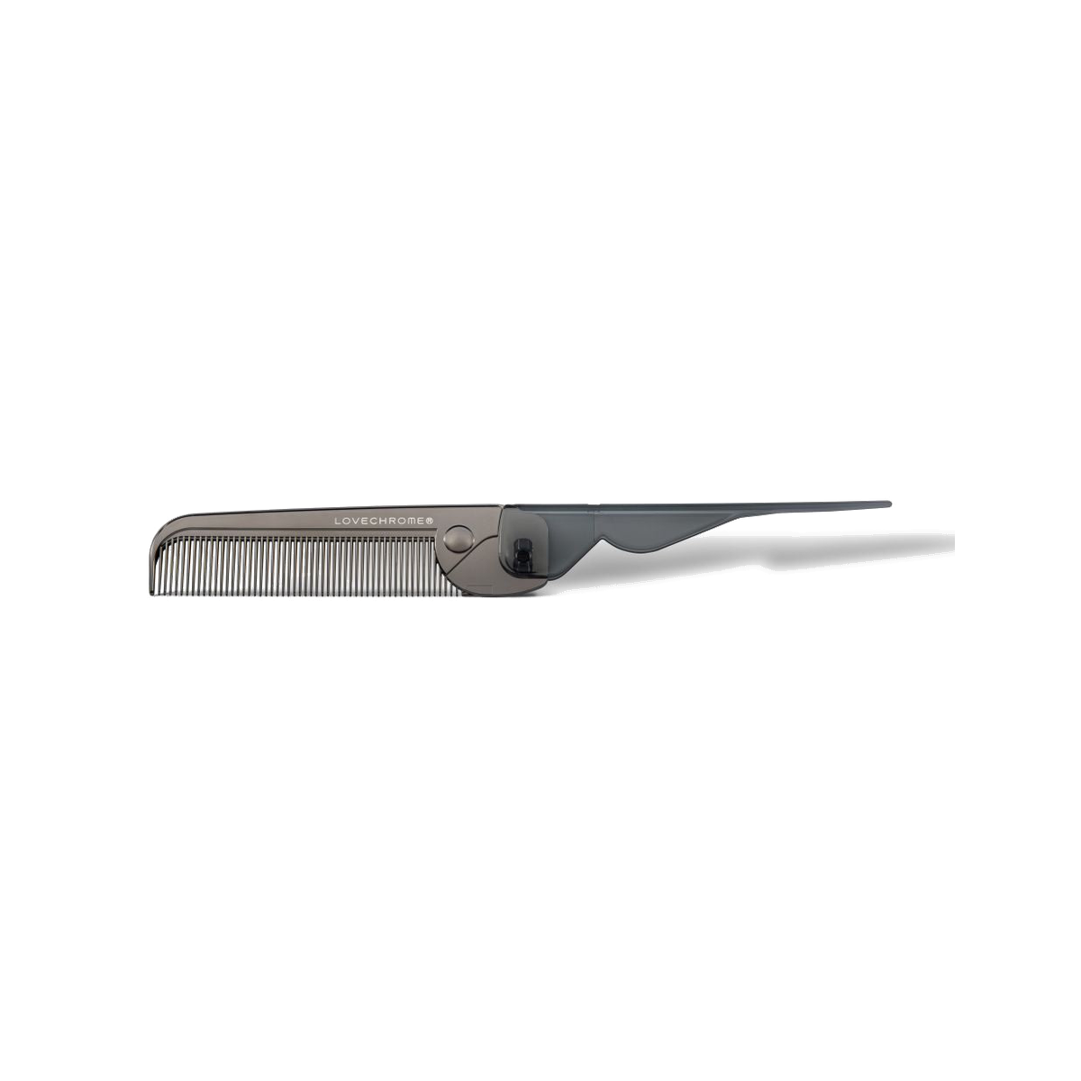 LOVECHROME PG Bangs Comb Premium Black on white background