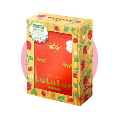Fukuoka LuLuLun Amaou Strawberry 5-pouch box, 35 sheets